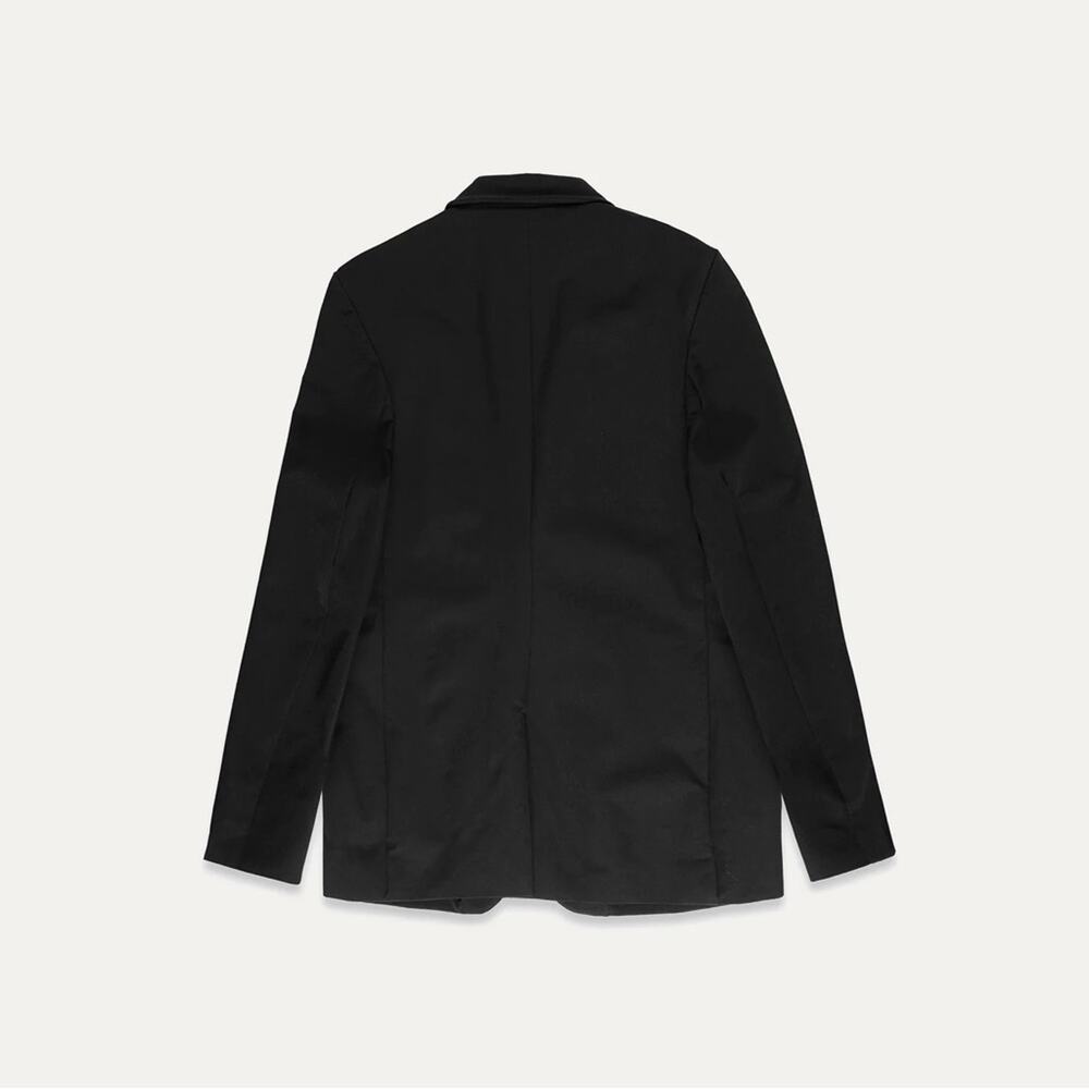 NWT Five Four Nomad Blazer In Navy Blue Casual Nylon Fabric Stretch Snap Front M - Picture 5 of 9